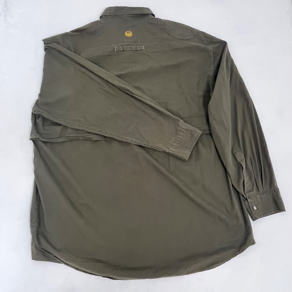 Beretta Men's XXL Shooting Shirt Vented Long Sleeve 100% Cotton Button Up Casual - Picture 9 of 16